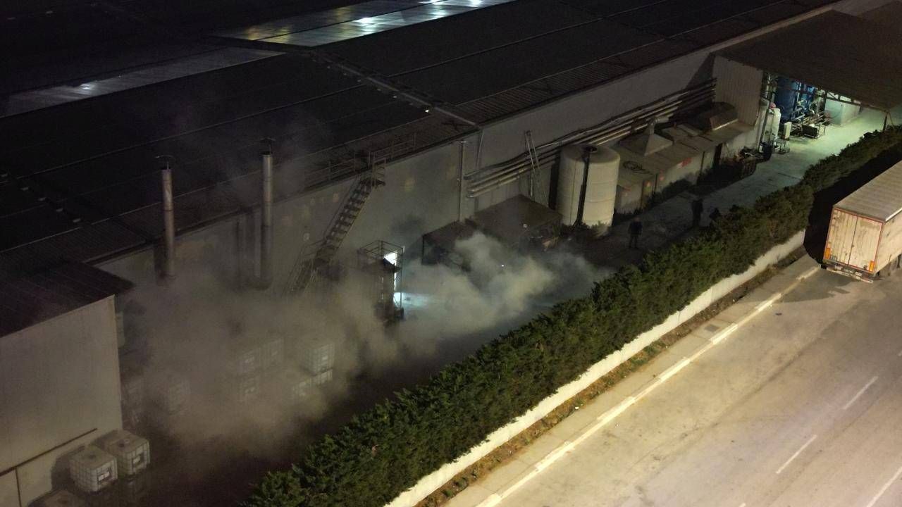 Bursa'da fabrika yangını