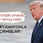 Trump’ı Esenboğa’da ikram kamyonuyla kaçırdılar! İşte o anlara ait görüntüler