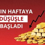Altın haftaya düşüşle başladı