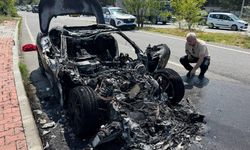 Serdal Adalı’nın oğluna ait otomobil küle döndü