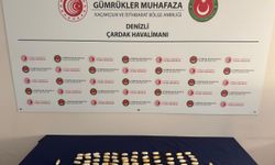 Denizli'de havalimanındaki bir yolcunun midesinde 74 kapsül uyuşturucu ele geçirildi