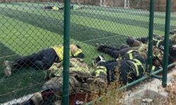 Aydın'da tribün çökmesi ve yangın tatbikatı gerçekleştirildi