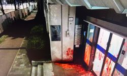 İsrail'in Lahey Büyükelçiliği'ne boya atıldı
