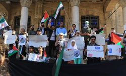 Şam'da Gazze'ye destek gösterisi düzenlendi
