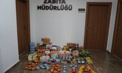 Zincir markette son kullanması geçen yüzlerce ürün ele geçirildi