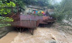 Giresun'da etkili olan sağanak hayatı olumsuz etkiledi