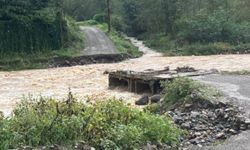 Giresun'da sel ve heyelan