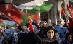 Hatay'da Filistin'e destek yürüyüşü