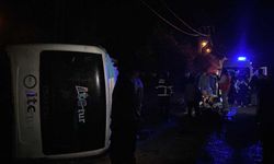 Kastamonu'da tur midibüsü devrildi