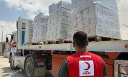 Türk Kızılayın Gazze için hazırladığı 21. 'İyilik Gemisi' Mısır'a ulaştı