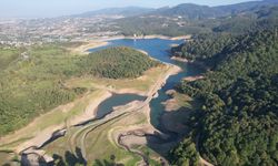 Yalova'da Gökçe Barajı'nın su seviyesi düştü