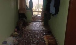 Uşak'ta yıldırım düşen evde hasar oluştu