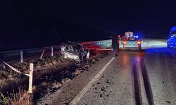 Çorum'da otomobil devrildi: 1 ölü, 2 yaralı