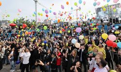 Lösemiyi yenen 5 yaşındaki Emin Efe için balonlar gökyüzüne bırakıldı