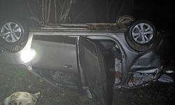 Giresun'da bir araç 20 metrelik uçuruma düştü