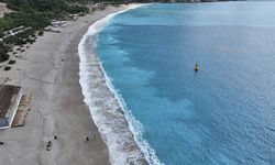 Fethiye'de Ölüdeniz'in rengi turkuaza döndü