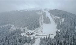 Ilgaz Dağı'nda kar yağışı etkili oldu