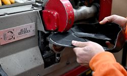 Ayaş Açık Cezaevi'nde tek tip ayakkabıda günde 1000 çift üretiliyor