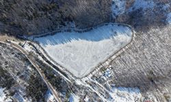 Çubuk Karagöl Tabiat Parkı'ndaki göl dondu