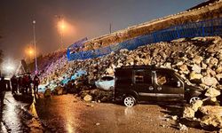 Hatay'da istinat duvarı çöktü!