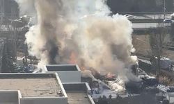 Ankara'da tır parkında yangın