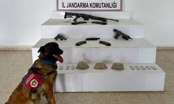 Van'da 3 kilo 100 gram uyuşturucu ve çok sayıda silah ele geçirildi