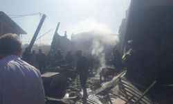 İran'da bir helikopter sebze-meyve haline düştü!