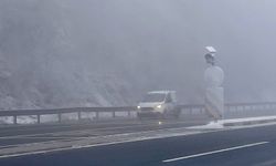 Bolu Dağı'nda sis etkili oluyor