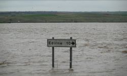 Edirne'de nehirler taştı