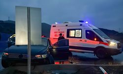 Bitlis'te refüje çarpan otomobildeki 4 kişi yaralandı