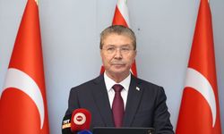 Cumhurbaşkanı Yardımcısı Cevdet Yılmaz, Ercan Havalimanı'nda açıklamalarda bulundu