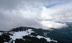 Ilgaz Dağı'nda sis havadan görüntülendi