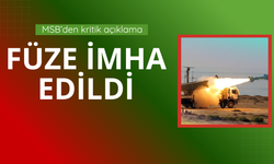 MSB: İran'dan ateşlenen füze imha edildi