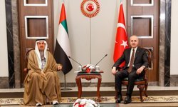 TBMM Başkanı Kurtulmuş, BAE Federal Ulusal Konseyi Başkanı Ghobash ile görüştü