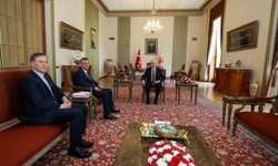 Numan Kurtulmuş, CHP Genel Başkanı Özel'i kabul etti