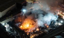 Ankara'da fabrika yangını kontrol altında