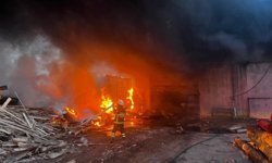 Edirne'de kereste fabrikasında yangın