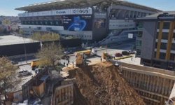 Kadıköy'de inşaat alanında çökme