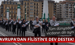Avrupa'da Filistin'e dev destek yürüyüşü