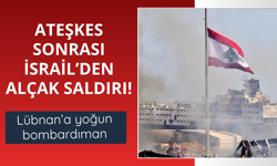 İsrail ateşkesi bozdu! Lübnan'a yoğun saldırı