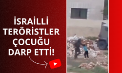 İsrailli teröristler Filistinli çocuğu darp etti