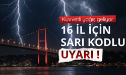 Bakanlıktan 16 il için sarı kodlu uyarı!