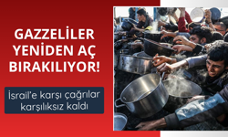 Gazzeliler yeniden aç bırakılıyor!