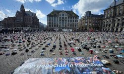 Hollanda Filistinli çocukları andı