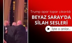 Beyaz Saray'da silah sesleri! Trump çıkarıldı