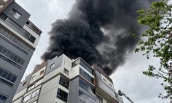 Bursa'da 8 katlı apartmanda yangın