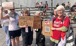 İsveç'te, Filistin ve Lübnan'a saldırılarını sürdüren İsrail protesto edildi