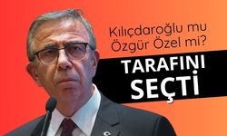 Mansur Yavaş tarafını seçti