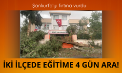 Şanlıurfa'yı fırtına vurdu! Eğitime 4 gün ara
