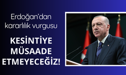 Başkan Erdoğan'dan kararlılık vurgusu